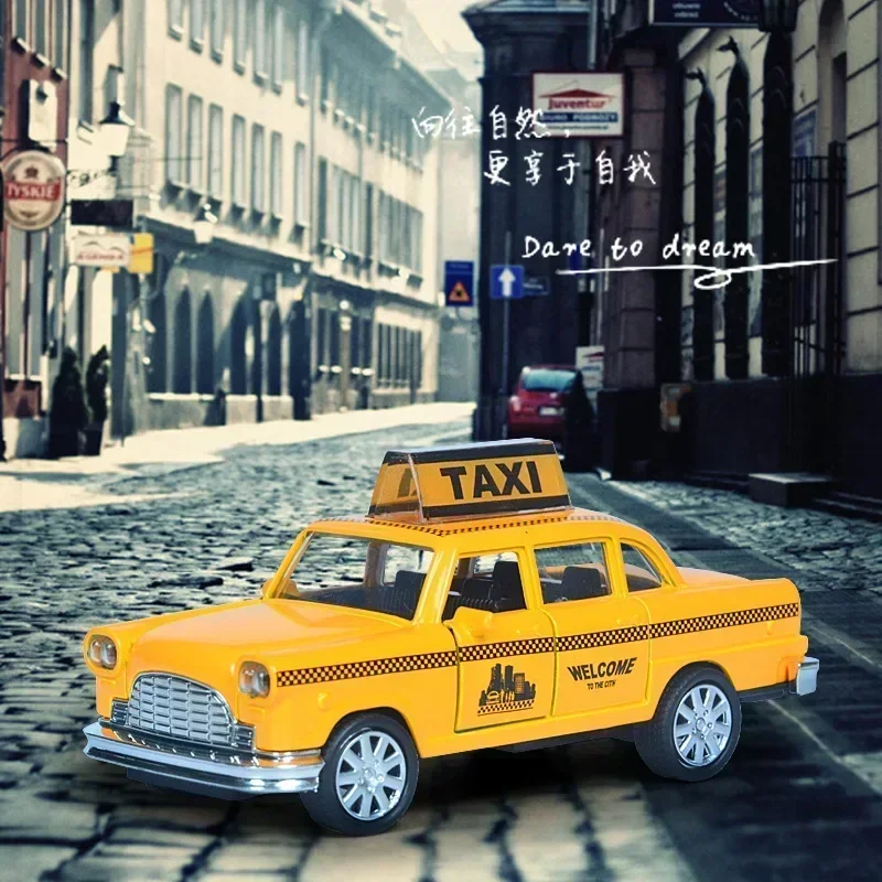 Kids Toys Nyc - Модель такси Нью-Йорк 1:32, винтажная, желтая,