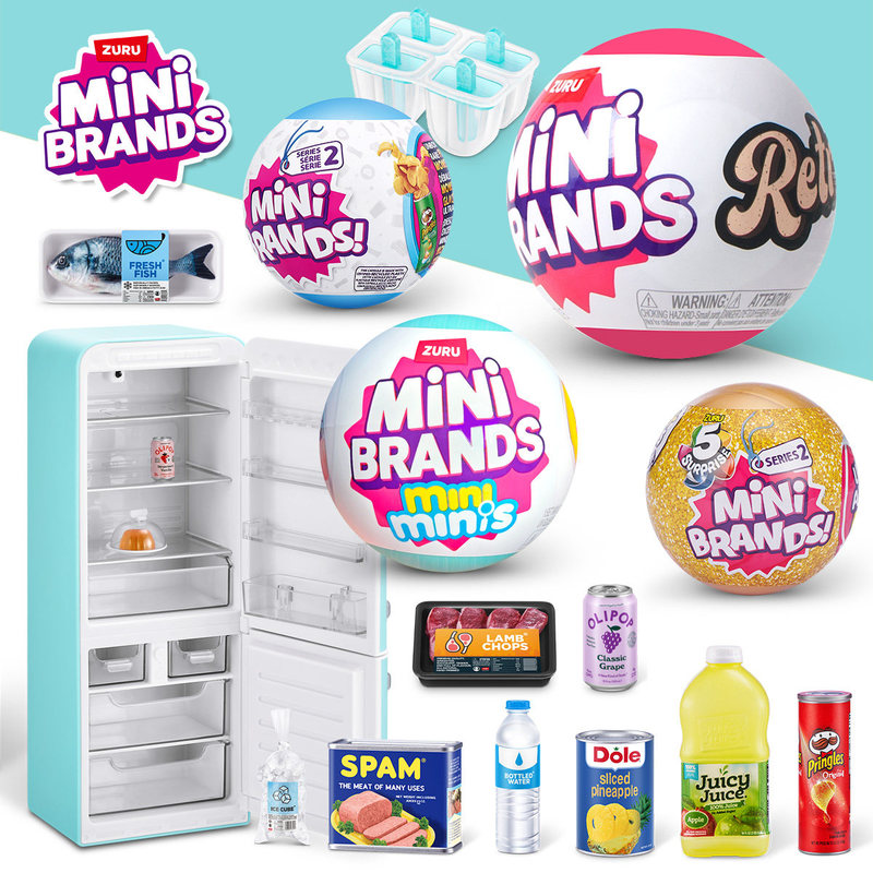 Sandbox Play Set - ZURU MINI BRANDS Реалистичный миниатюрный холодильник