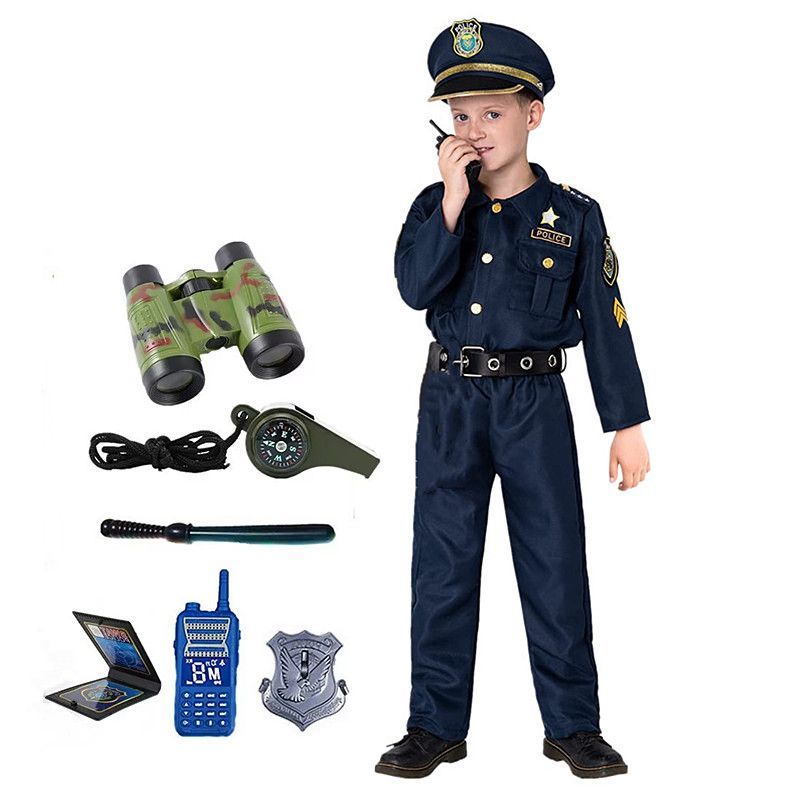 Kids Toys Boys - Милый американский детский костюм полицейского для