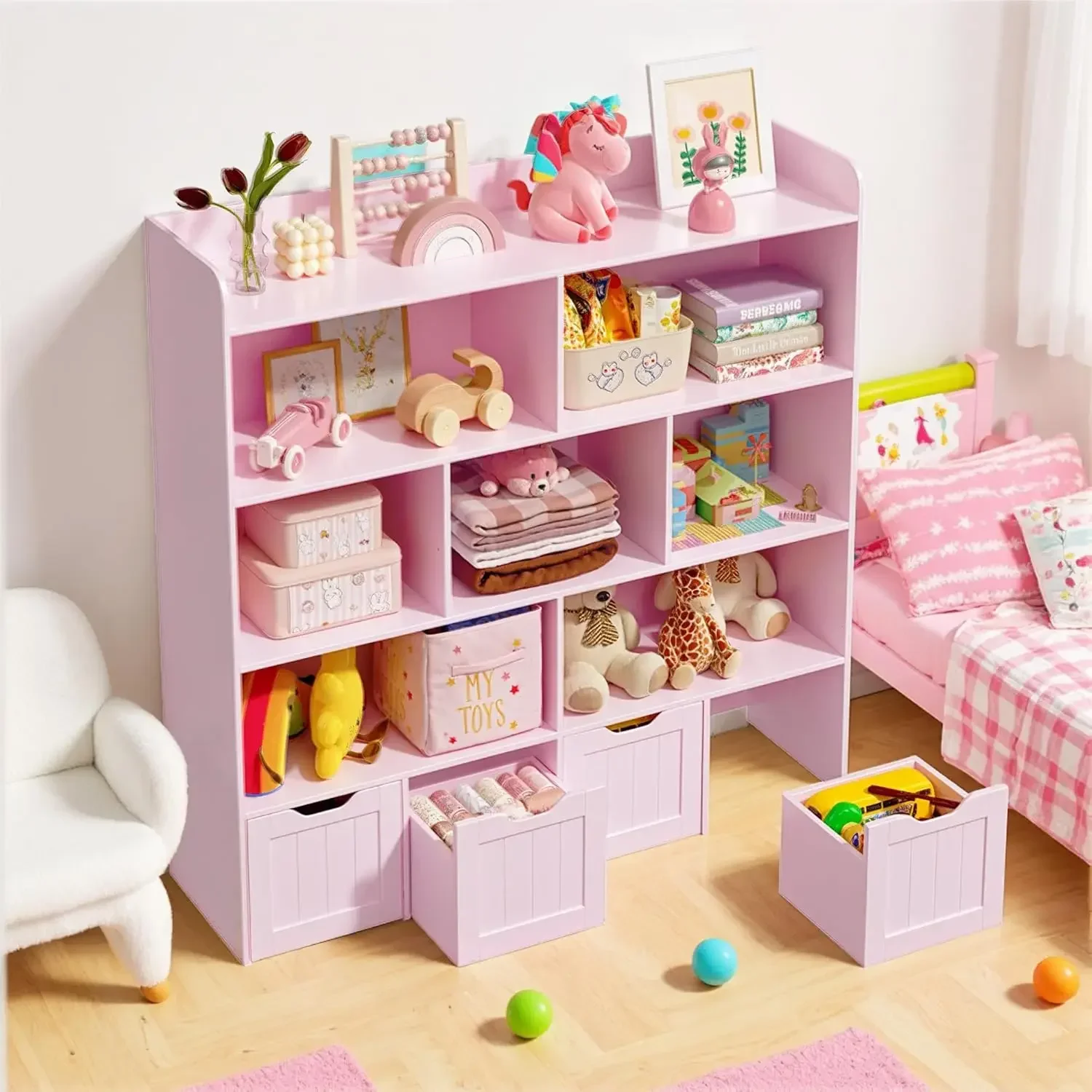 Детский шкаф для хранения игру – обзор и цена Kids Toys Drawers